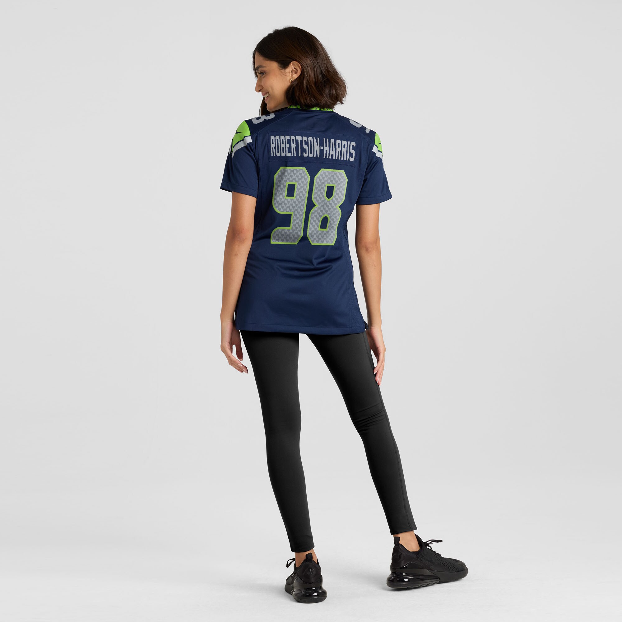 Women's Seattle Seahawks Roy Robertson-Harris College Navy Team Game Jersey JS7306 nicesnker - Image 5