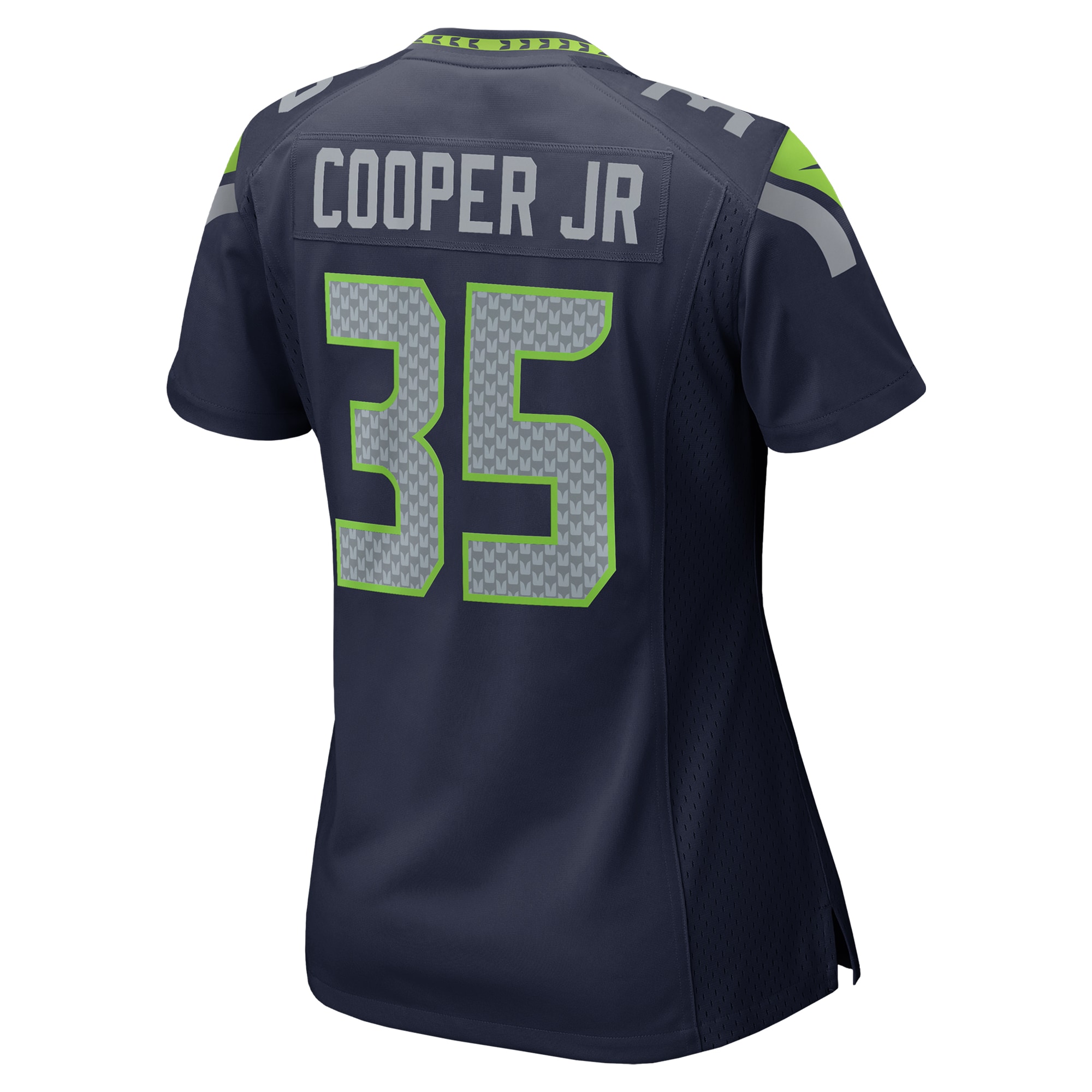 Women's Seattle Seahawks Ryan Cooper Jr. College Navy Team Game Jersey JS6282 nicesnker - Image 3
