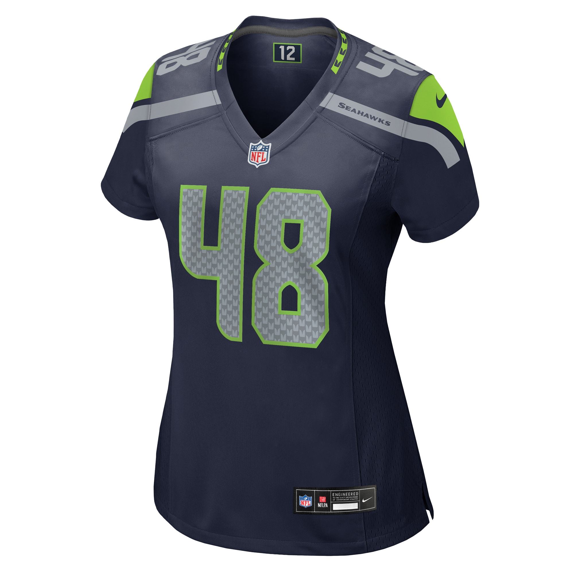 Women's Seattle Seahawks Tyrice Knight College Navy Game Jersey JS9968 nicesnker - Image 2