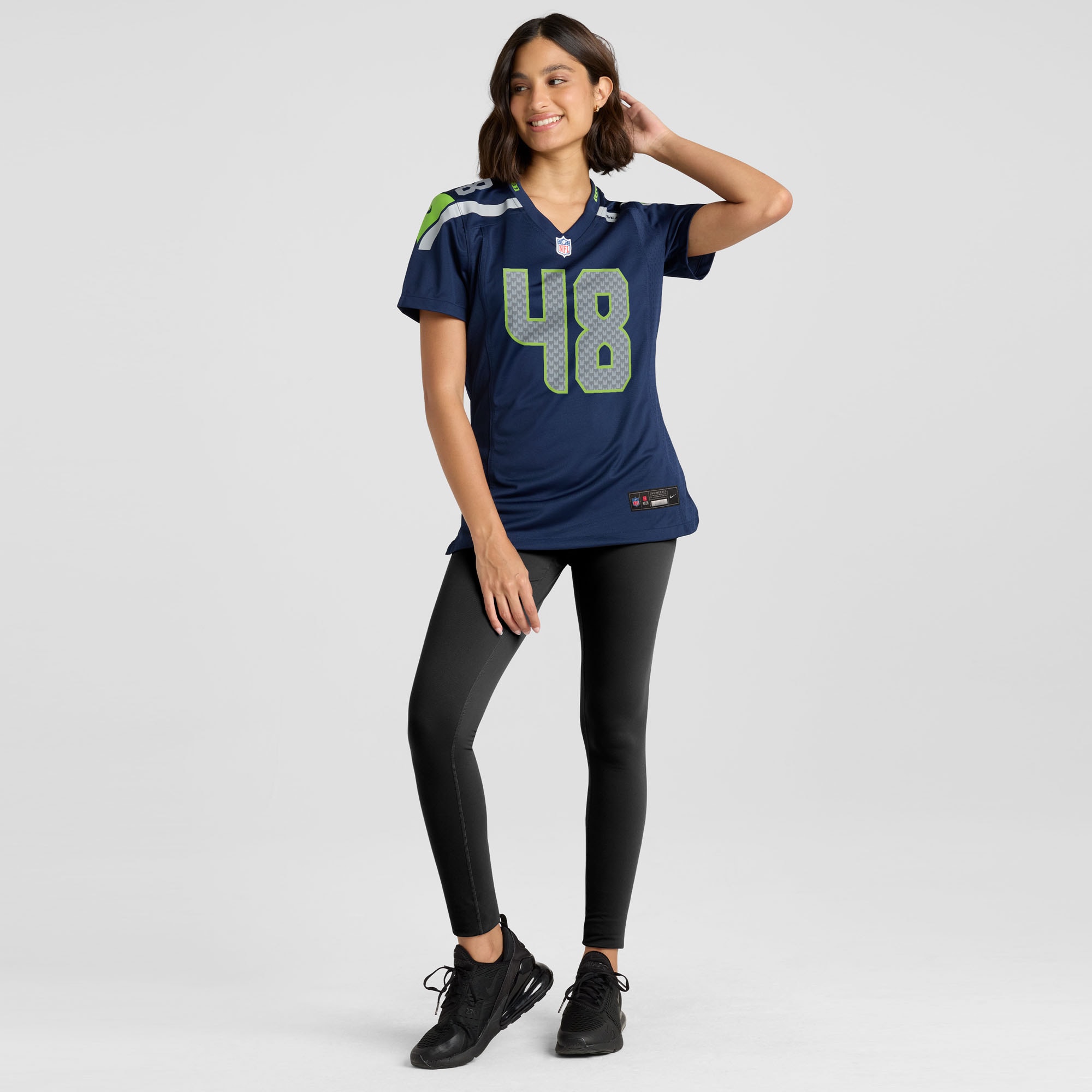 Women's Seattle Seahawks Tyrice Knight College Navy Team Game Jersey JS6507 nicesnker - Image 4