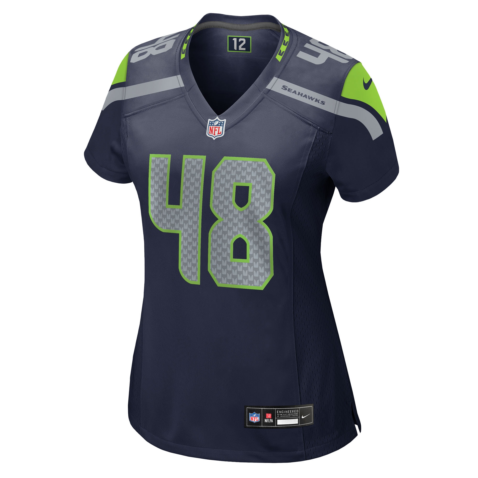 Women's Seattle Seahawks Tyrice Knight College Navy Team Game Jersey JS6507 nicesnker - Image 2