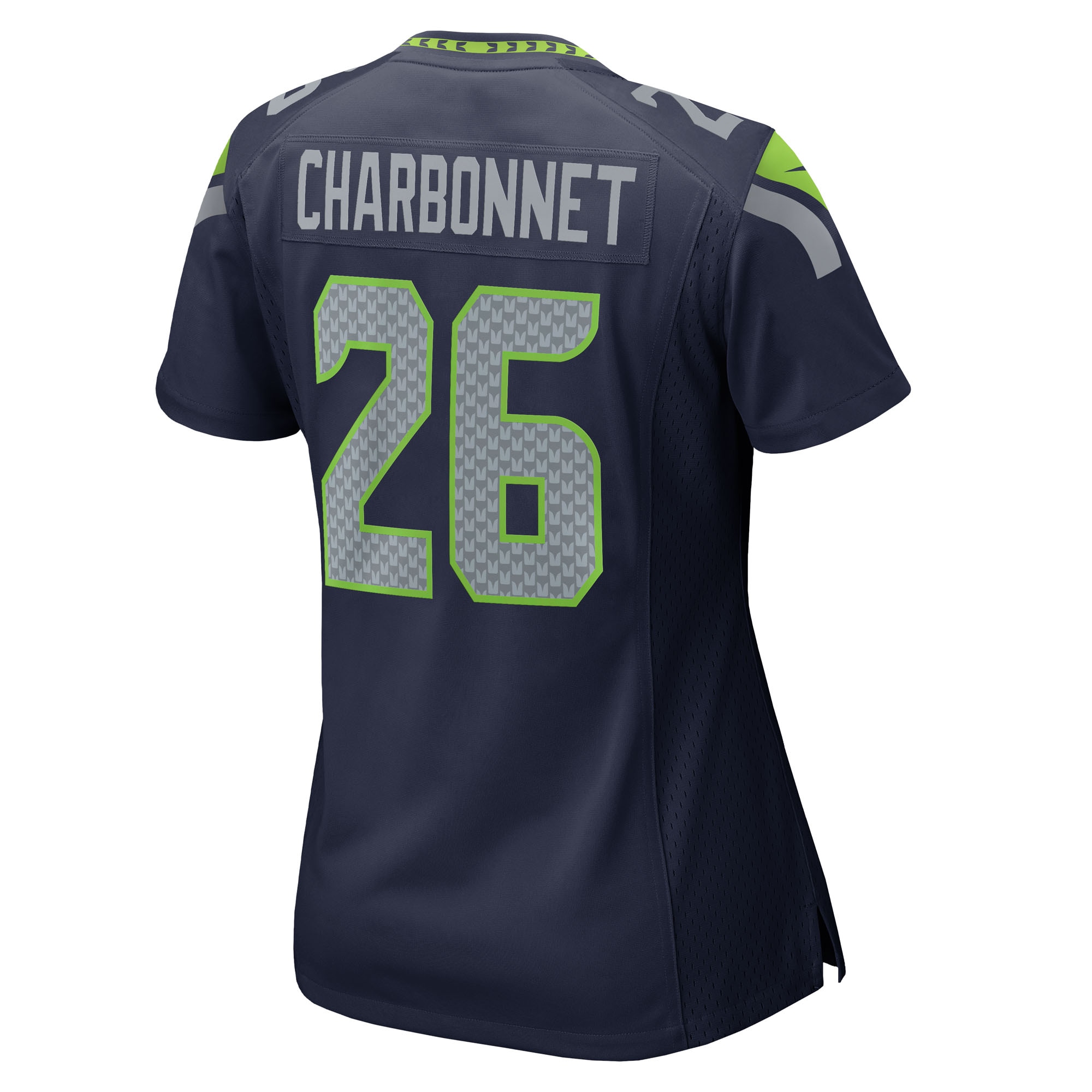 Women's Seattle Seahawks Zach Charbonnet College Navy Team Game Jersey JS1132 nicesnker - Image 3
