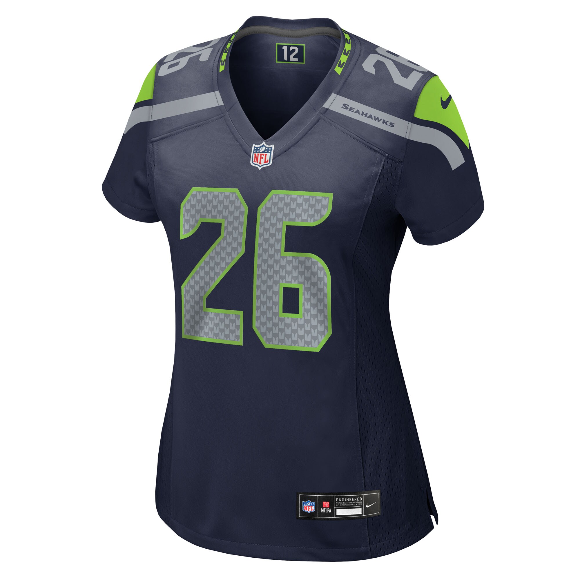 Women's Seattle Seahawks Zach Charbonnet College Navy Team Game Jersey JS1132 nicesnker - Image 2