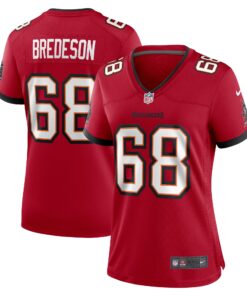 Women's Tampa Bay Buccaneers Ben Bredeson Red Game Jersey JS5030 nicesnker