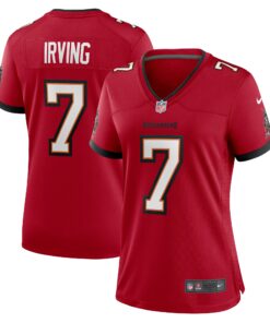 Women's Tampa Bay Buccaneers Bucky Irving Red Game Jersey JS2487 nicesnker