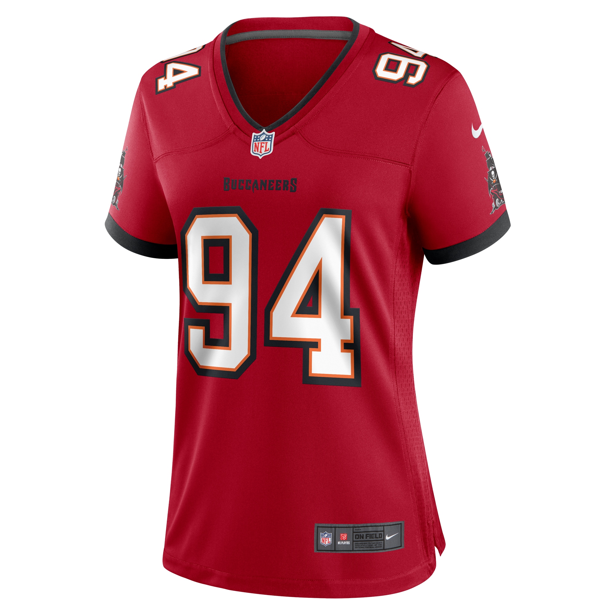 Women's Tampa Bay Buccaneers Calijah Kancey Red Game Jersey JS9937 nicesnker - Image 2