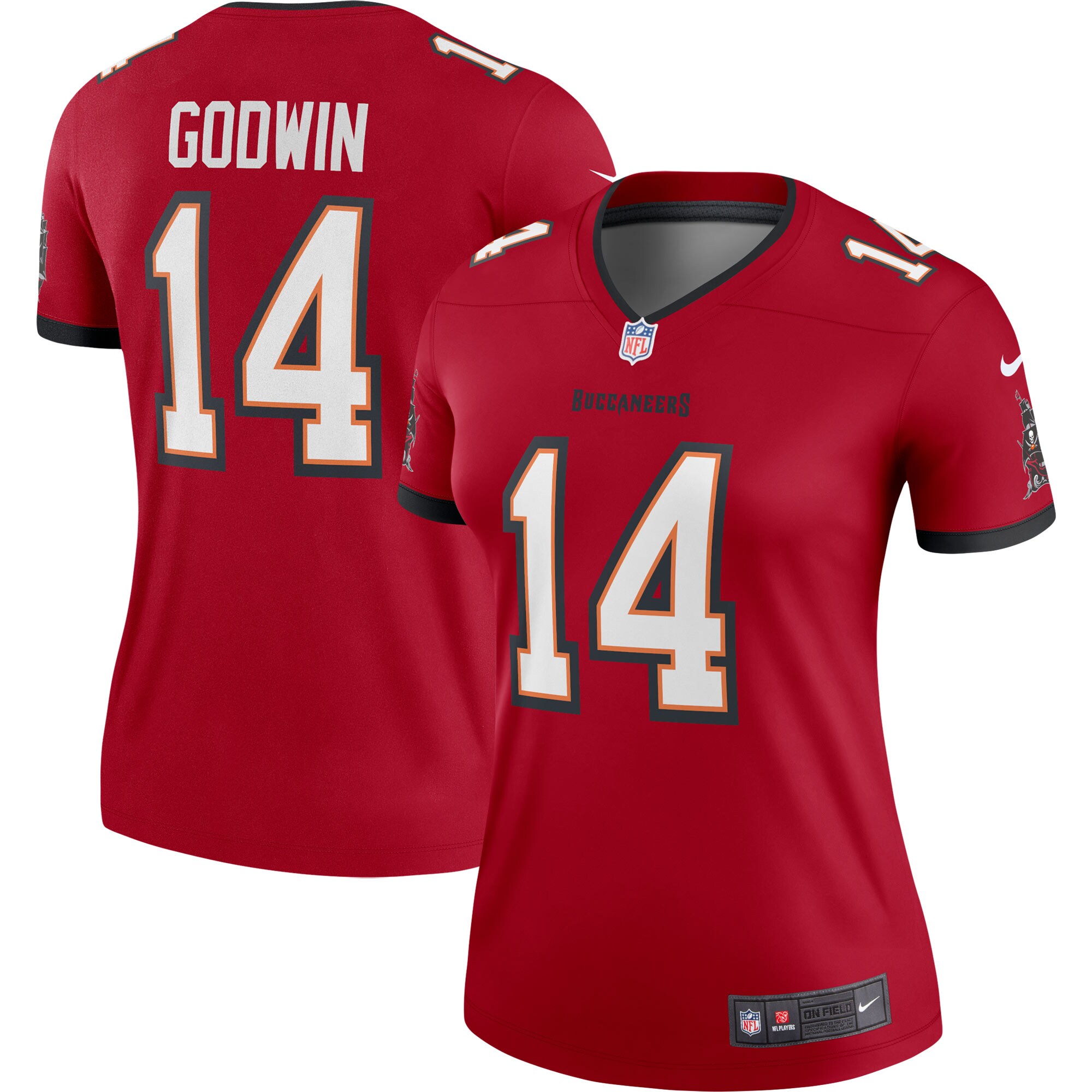 Women's Tampa Bay Buccaneers Chris Godwin Red Legend Player Performance Top JS1401 nicesnker