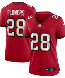 Women's Tampa Bay Buccaneers Dallis Flowers Red Game Jersey JS3046 nicesnker