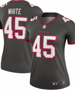 Women's Tampa Bay Buccaneers Devin White Pewter Alternate Legend Player Performance Top JS7596 nicesnker