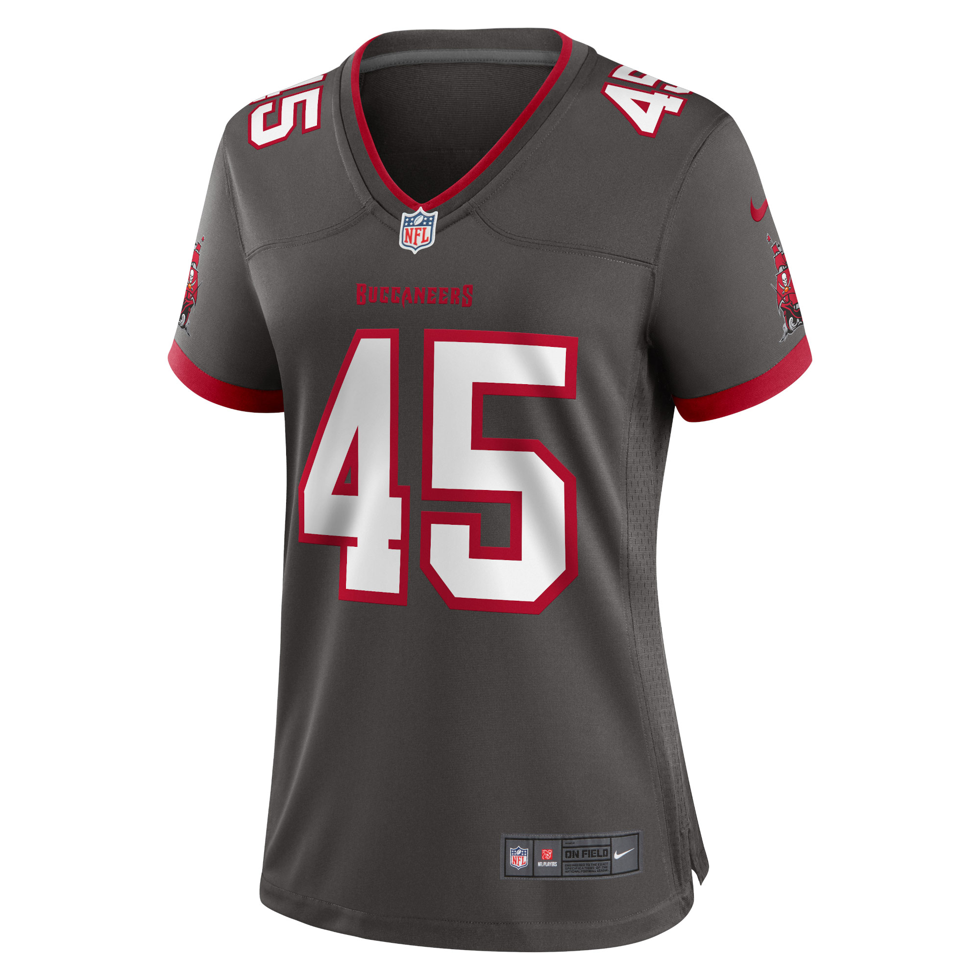 Women's Tampa Bay Buccaneers Devin White Pewter Game Jersey JS3029 nicesnker - Image 2