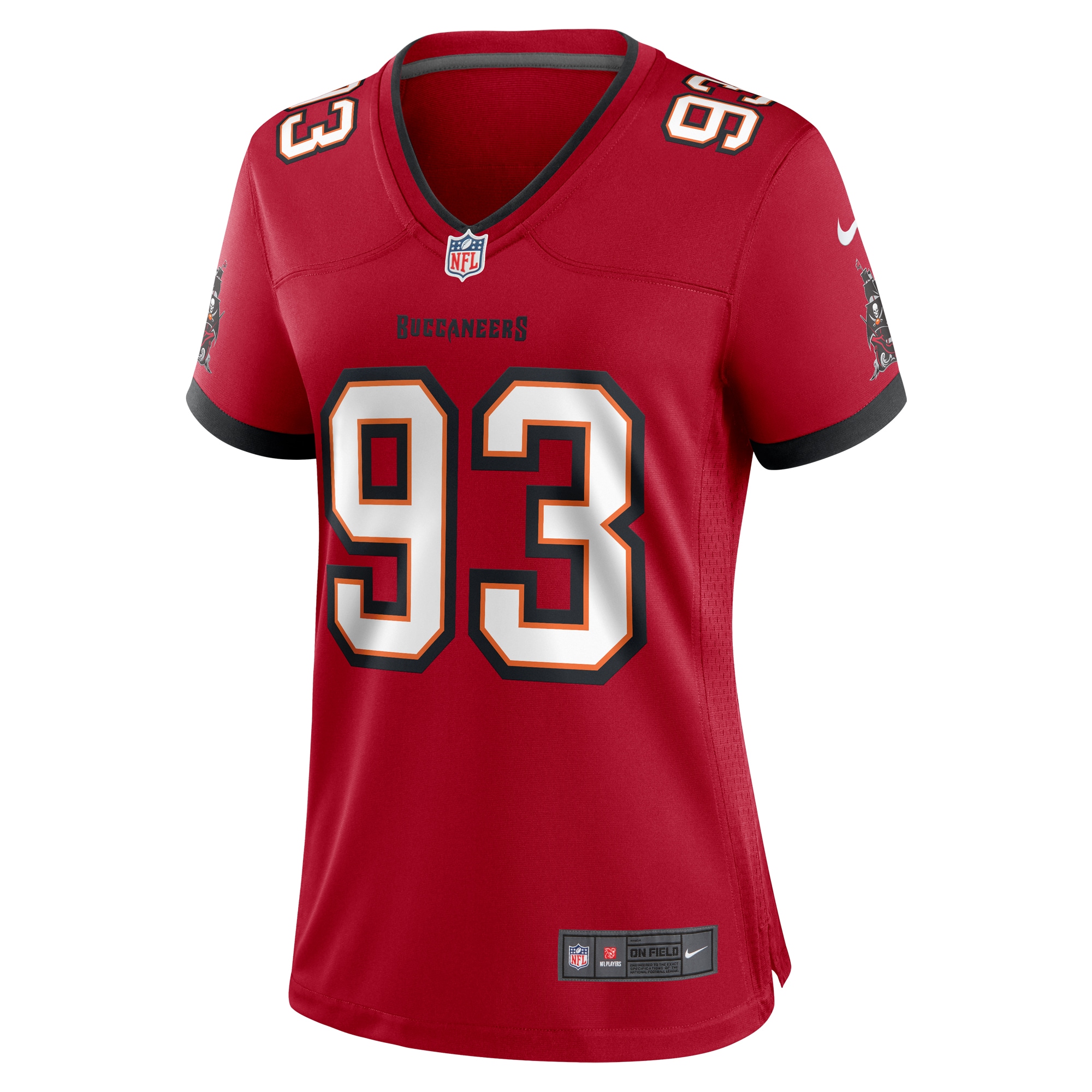 Women's Tampa Bay Buccaneers Eric Banks Red Game Jersey JS2535 nicesnker - Image 2