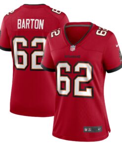 Women's Tampa Bay Buccaneers Graham Barton Red Game Jersey JS5107 nicesnker