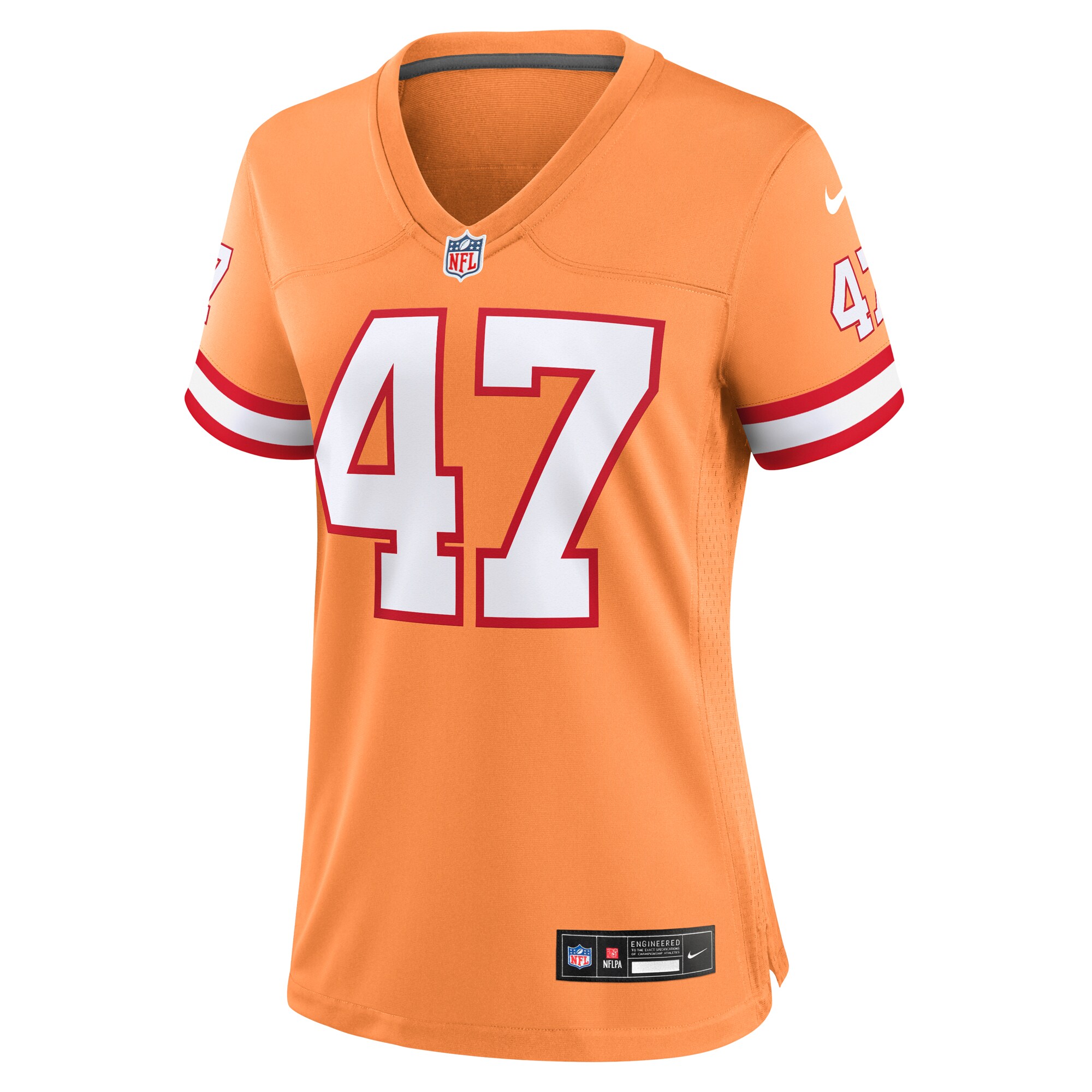 Women's Tampa Bay Buccaneers John Lynch Orange Throwback Game Jersey JS6679 nicesnker - Image 2