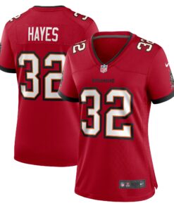 Women's Tampa Bay Buccaneers Josh Hayes Red Game Jersey JS9134 nicesnker