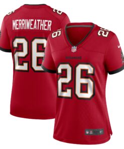 Women's Tampa Bay Buccaneers Kaevon Merriweather Red Game Jersey JS7930 nicesnker