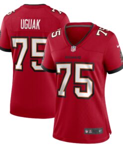 Women's Tampa Bay Buccaneers Lwal Uguak Red Game Jersey JS1708 nicesnker