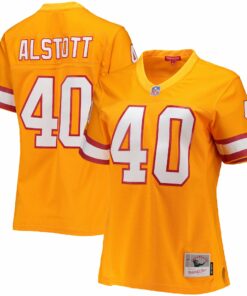 Women's Tampa Bay Buccaneers Mike Alstott Mitchell & Ness Orange Legacy Player Jersey JS5734 nicesnker