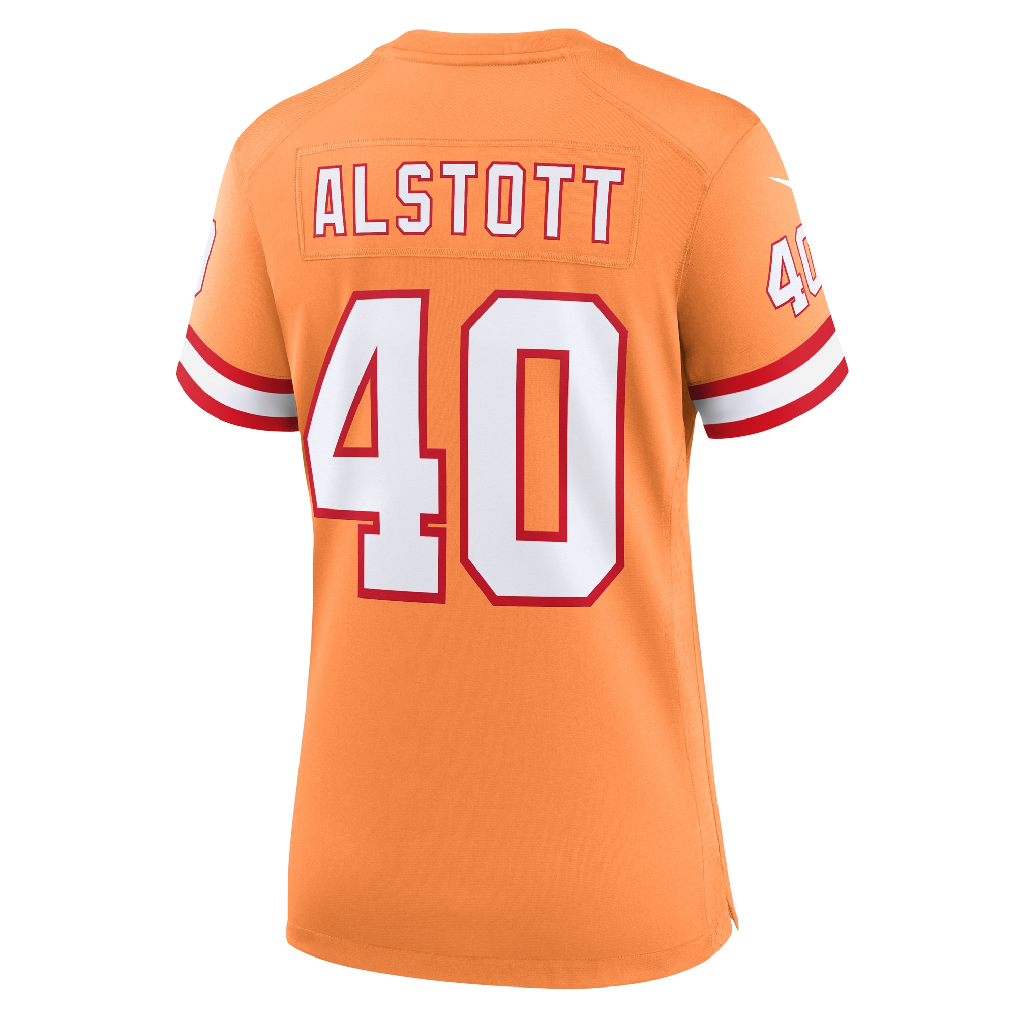 Women's Tampa Bay Buccaneers Mike Alstott Orange Throwback Game Jersey JS6594 nicesnker - Image 3