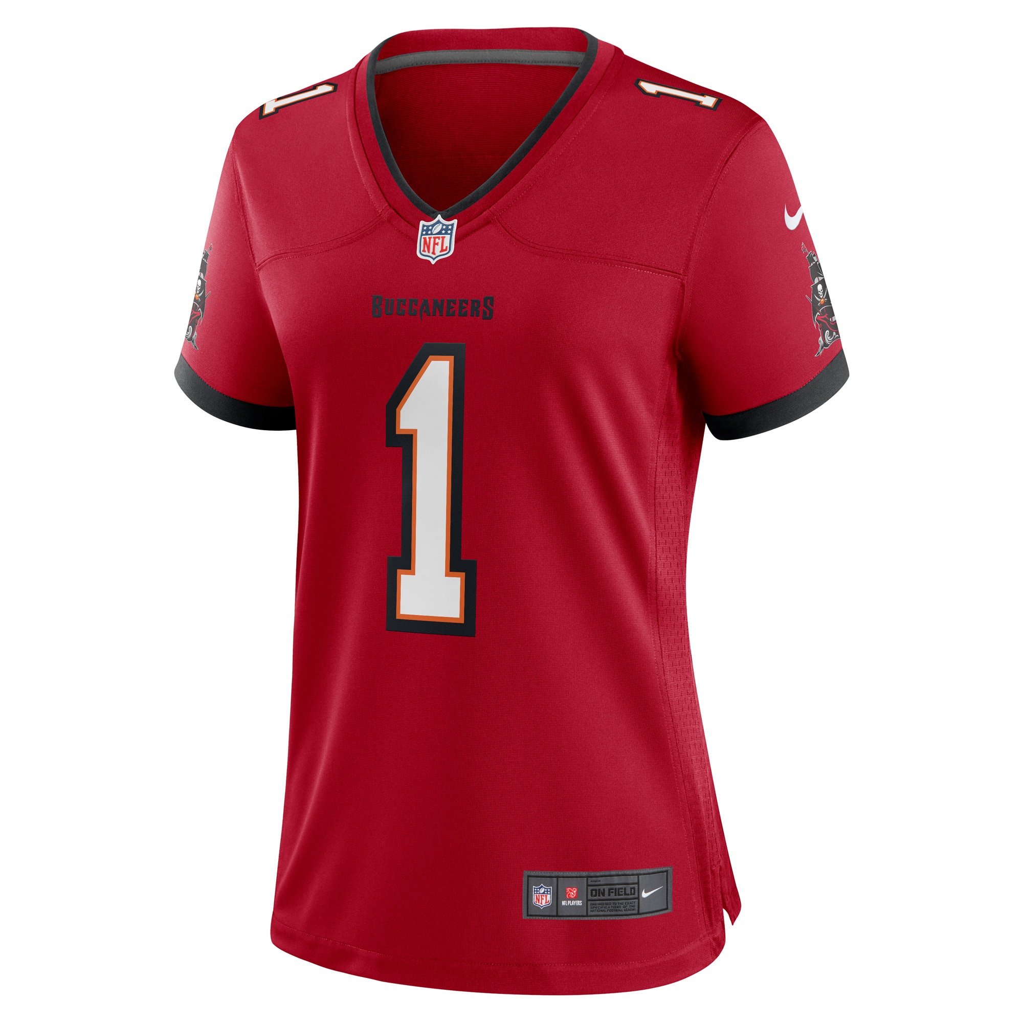 Women's Tampa Bay Buccaneers Number 1 Bride Red Game Jersey JS4651 nicesnker - Image 2