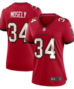 Women's Tampa Bay Buccaneers Quandre Mosely Red Game Jersey JS7317 nicesnker