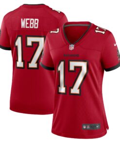 Women's Tampa Bay Buccaneers Raleigh Webb Red Game Jersey JS2614 nicesnker