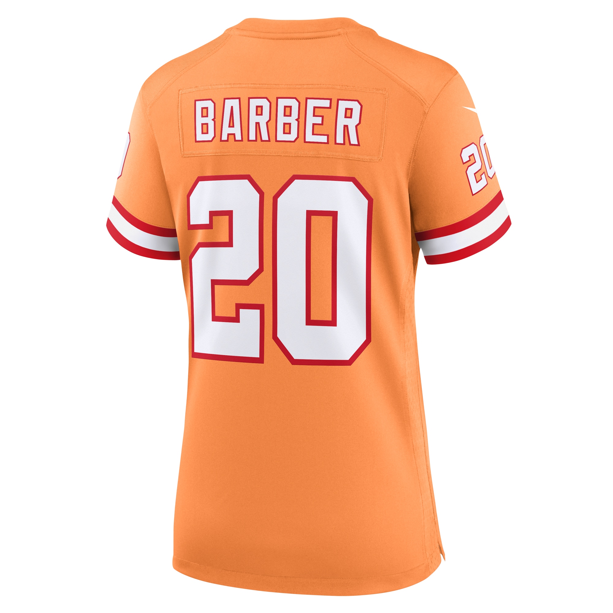 Women's Tampa Bay Buccaneers Ronde Barber Orange Throwback Game Jersey JS4548 nicesnker - Image 3