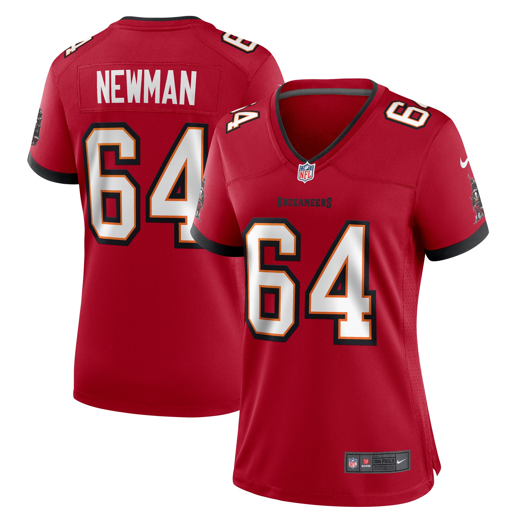 Women's Tampa Bay Buccaneers Royce Newman Red Game Jersey JS2624 nicesnker