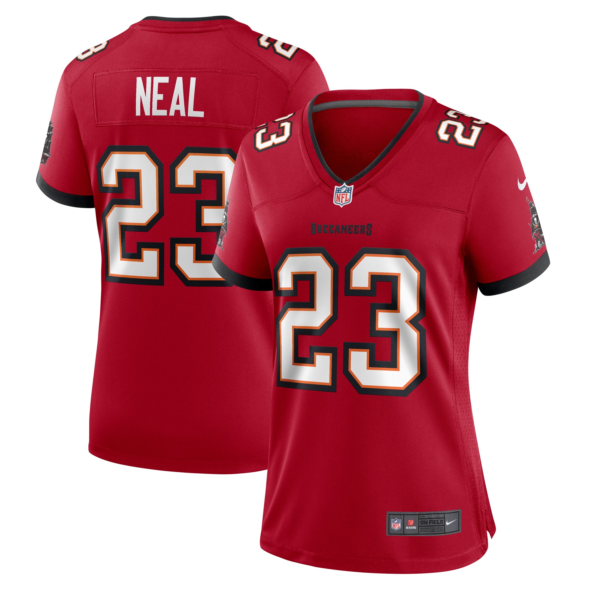 Women's Tampa Bay Buccaneers Ryan Neal Red Game Jersey JS3446 nicesnker