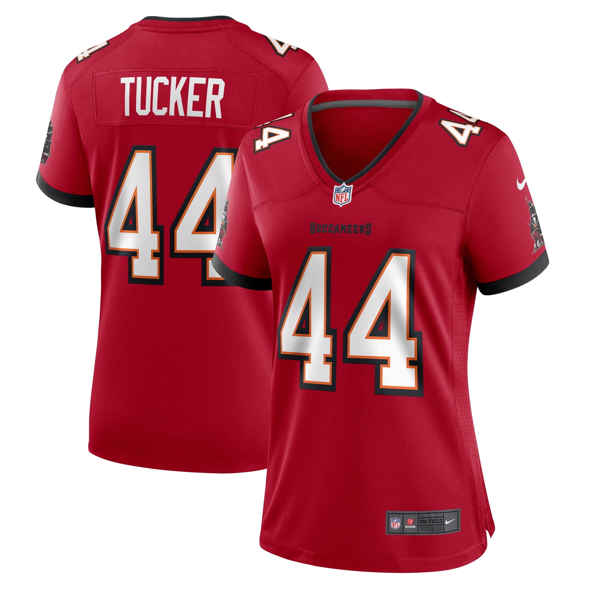 Women's Tampa Bay Buccaneers Sean Tucker Red Game Jersey JS6101 nicesnker