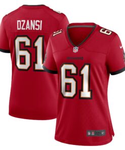 Women's Tampa Bay Buccaneers Silas Dzansi Red Game Jersey JS3280 nicesnker