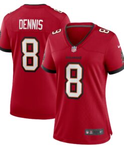 Women's Tampa Bay Buccaneers SirVocea Dennis Red Game Jersey JS6429 nicesnker