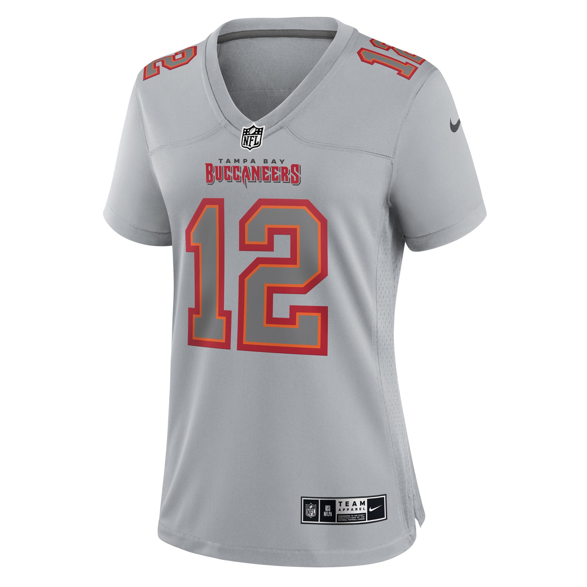 Women's Tampa Bay Buccaneers Tom Brady Gray Atmosphere Fashion Game Jersey JS8391 nicesnker - Image 2