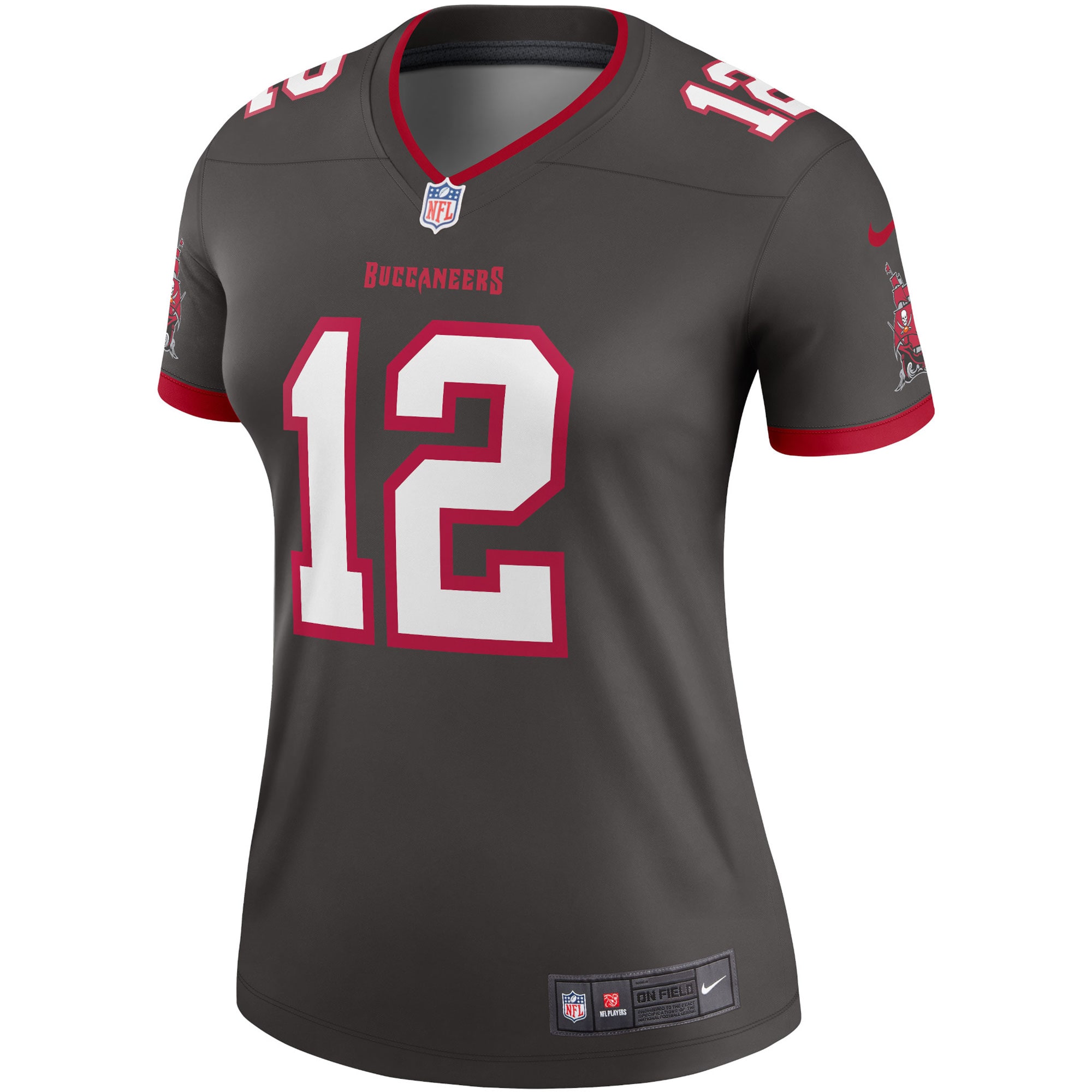 Women's Tampa Bay Buccaneers Tom Brady Pewter Alternate Legend Player Performance Top JS8460 nicesnker - Image 2