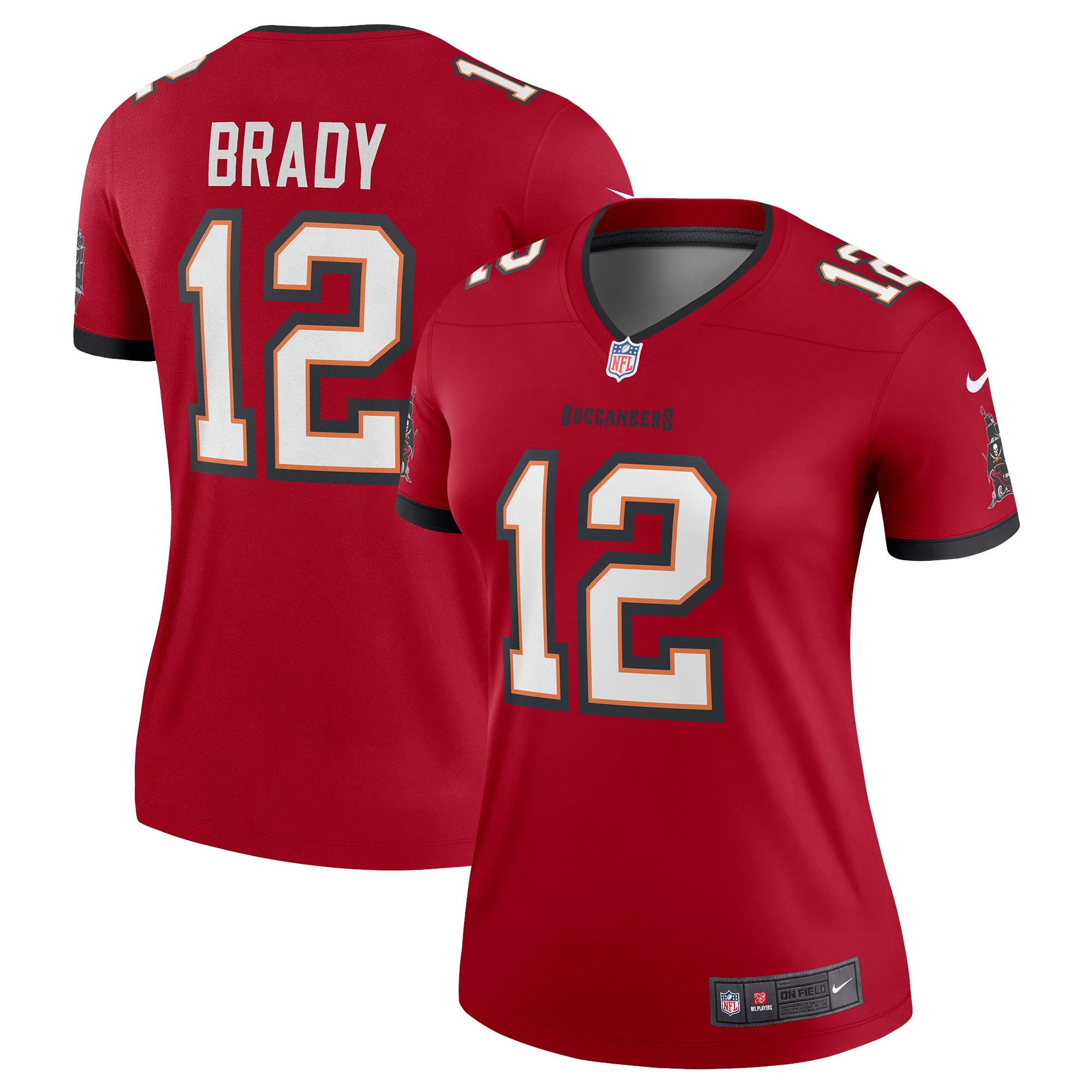Women's Tampa Bay Buccaneers Tom Brady Red Team Legend Player Performance Top JS1666 nicesnker