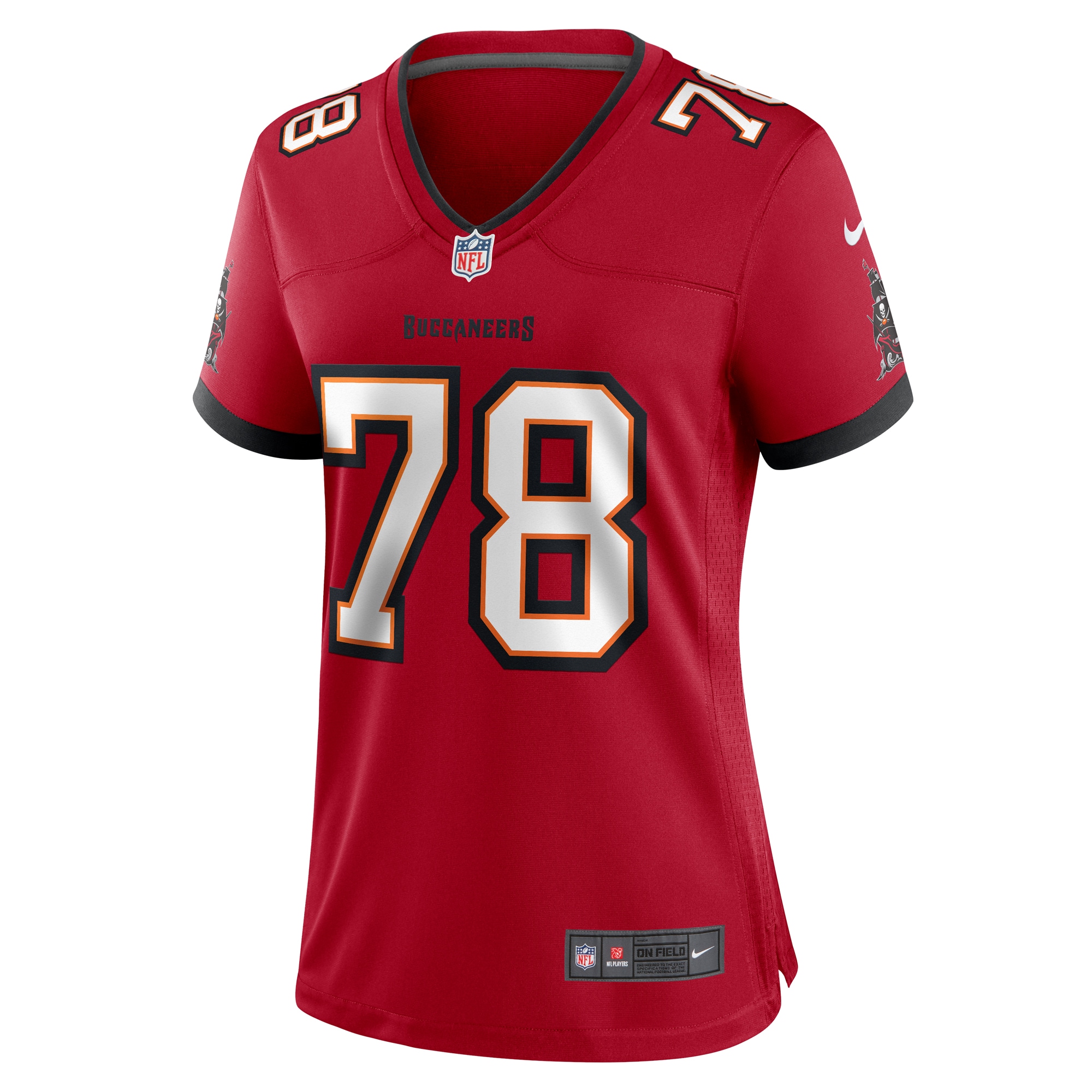 Women's Tampa Bay Buccaneers Tristan Wirfs Red Game Jersey JS4119 nicesnker - Image 2