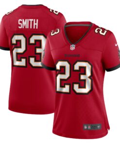 Women's Tampa Bay Buccaneers Tykee Smith Red Game Jersey JS1193 nicesnker