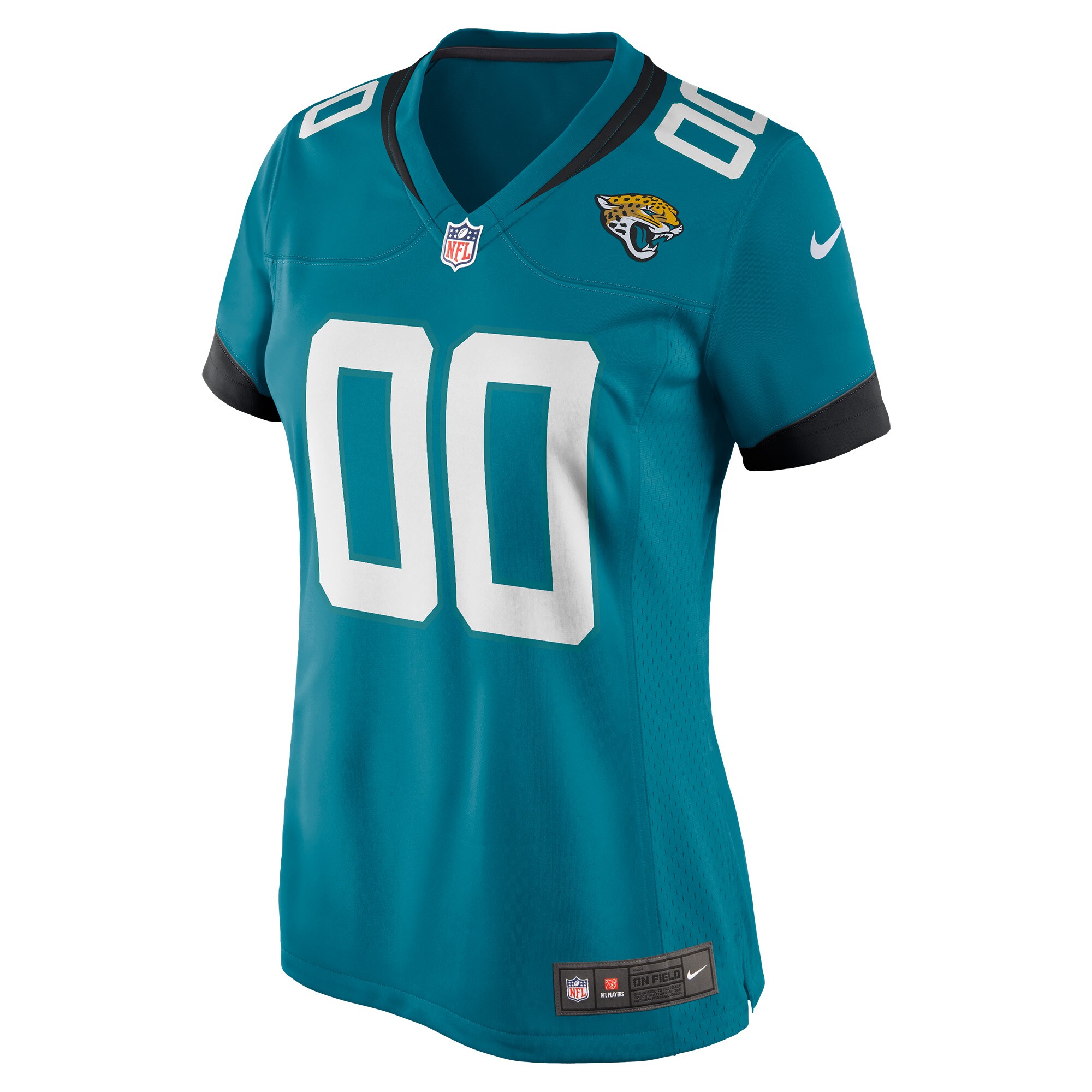 Women's Teal Jacksonville Jaguars Custom Team Jersey JS7387 nicesnker - Image 2