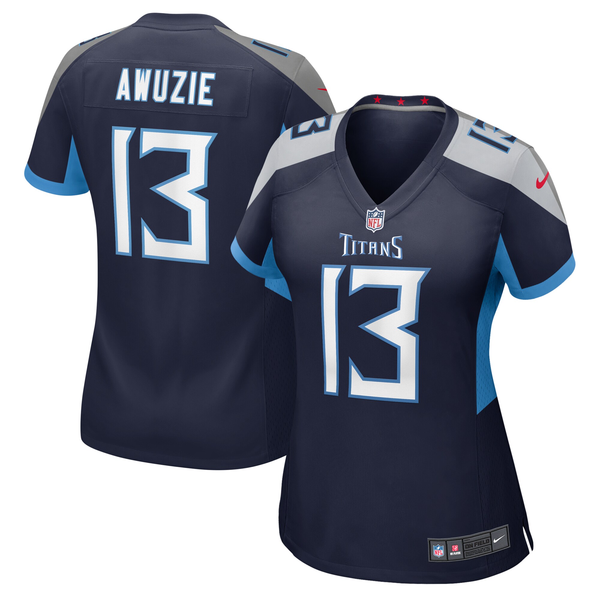 Women's Tennessee Titans Chidobe Awuzie Navy Game Jersey JS9575 nicesnker