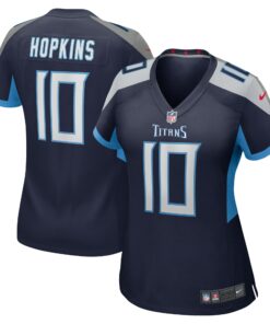 Women's Tennessee Titans DeAndre Hopkins Navy Game Jersey JS4437 nicesnker
