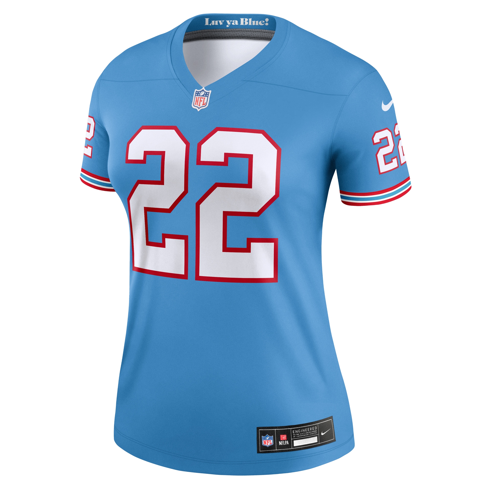 Women's Tennessee Titans Derrick Henry Light Blue Alternate Legend Player Performance Top JS1907 nicesnker - Image 2
