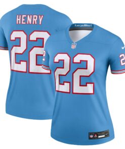 Women's Tennessee Titans Derrick Henry Light Blue Alternate Legend Player Performance Top JS1907 nicesnker