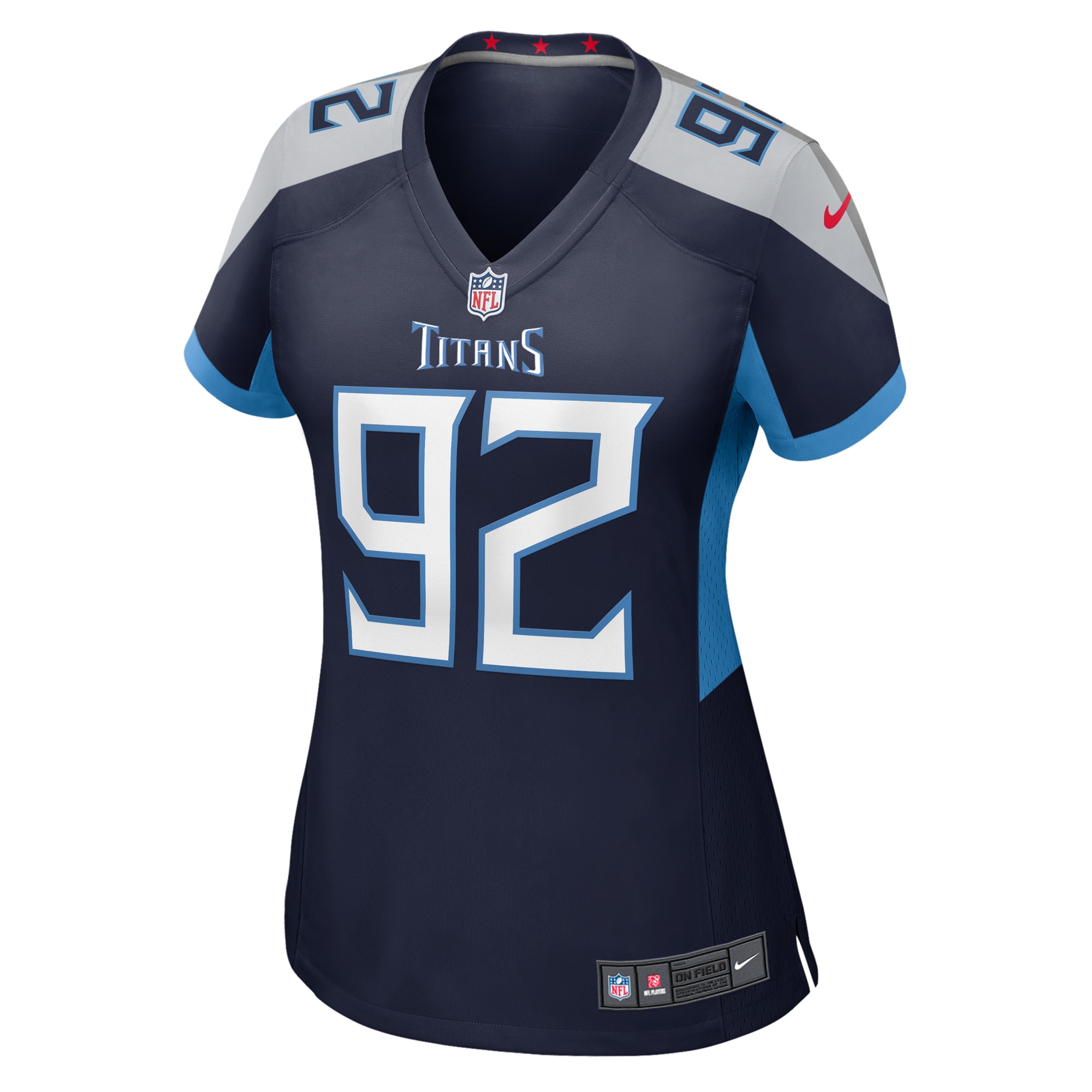 Women's Tennessee Titans Jaylen Harrell Navy Game Jersey JS2536 nicesnker - Image 2