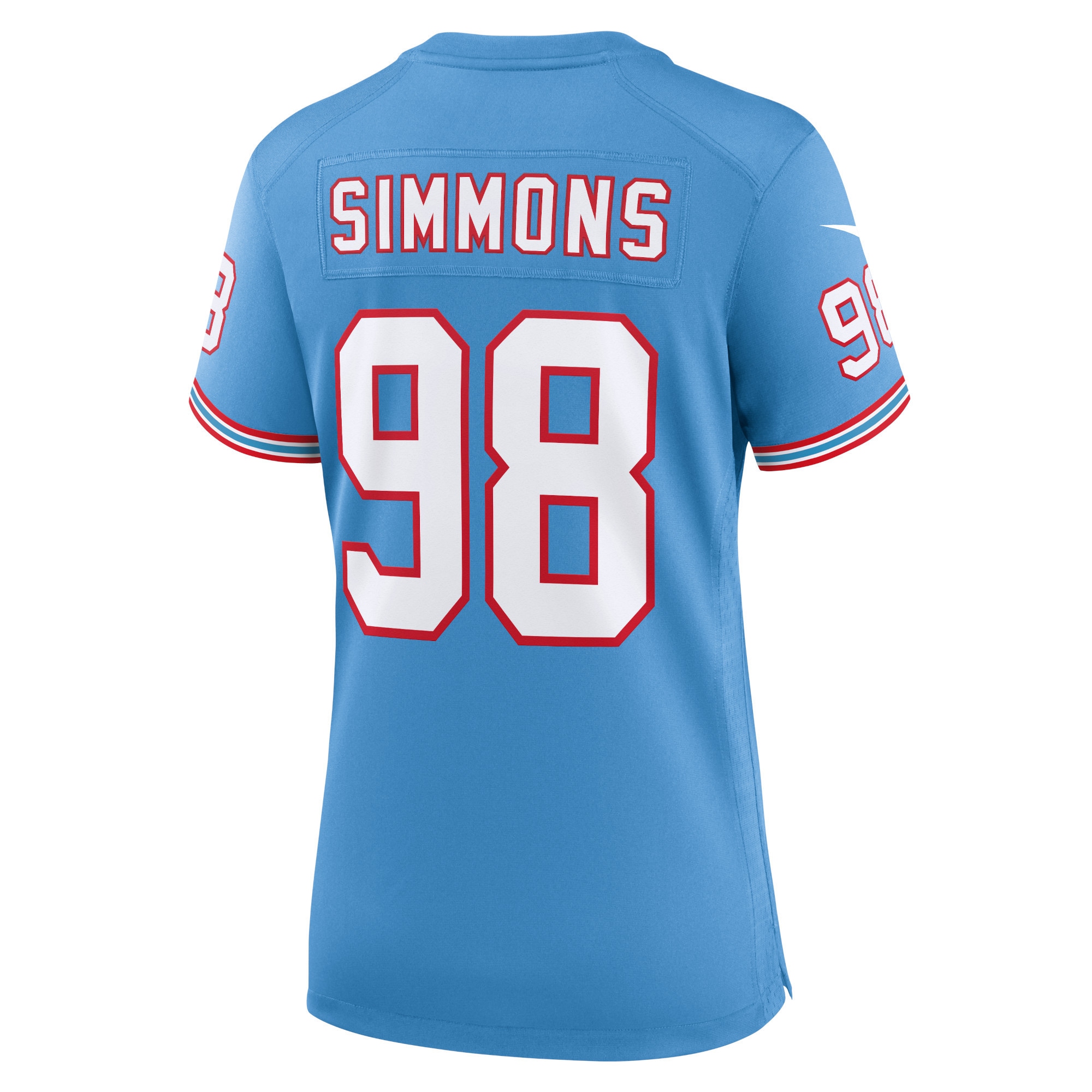 Women's Tennessee Titans Jeffery Simmons Light Blue Player Jersey JS8979 nicesnker - Image 3