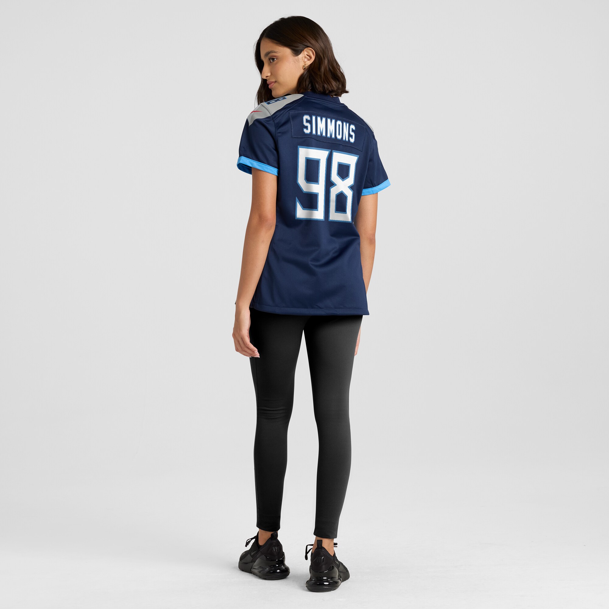 Women's Tennessee Titans Jeffery Simmons Navy Game Jersey JS3581 nicesnker - Image 5