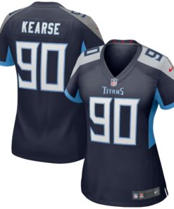 Women's Tennessee Titans Jevon Kearse Navy Game Retired Player Jersey JS5979 nicesnker