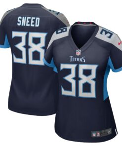 Women's Tennessee Titans L'Jarius Sneed Navy Team Game Jersey JS4263 nicesnker