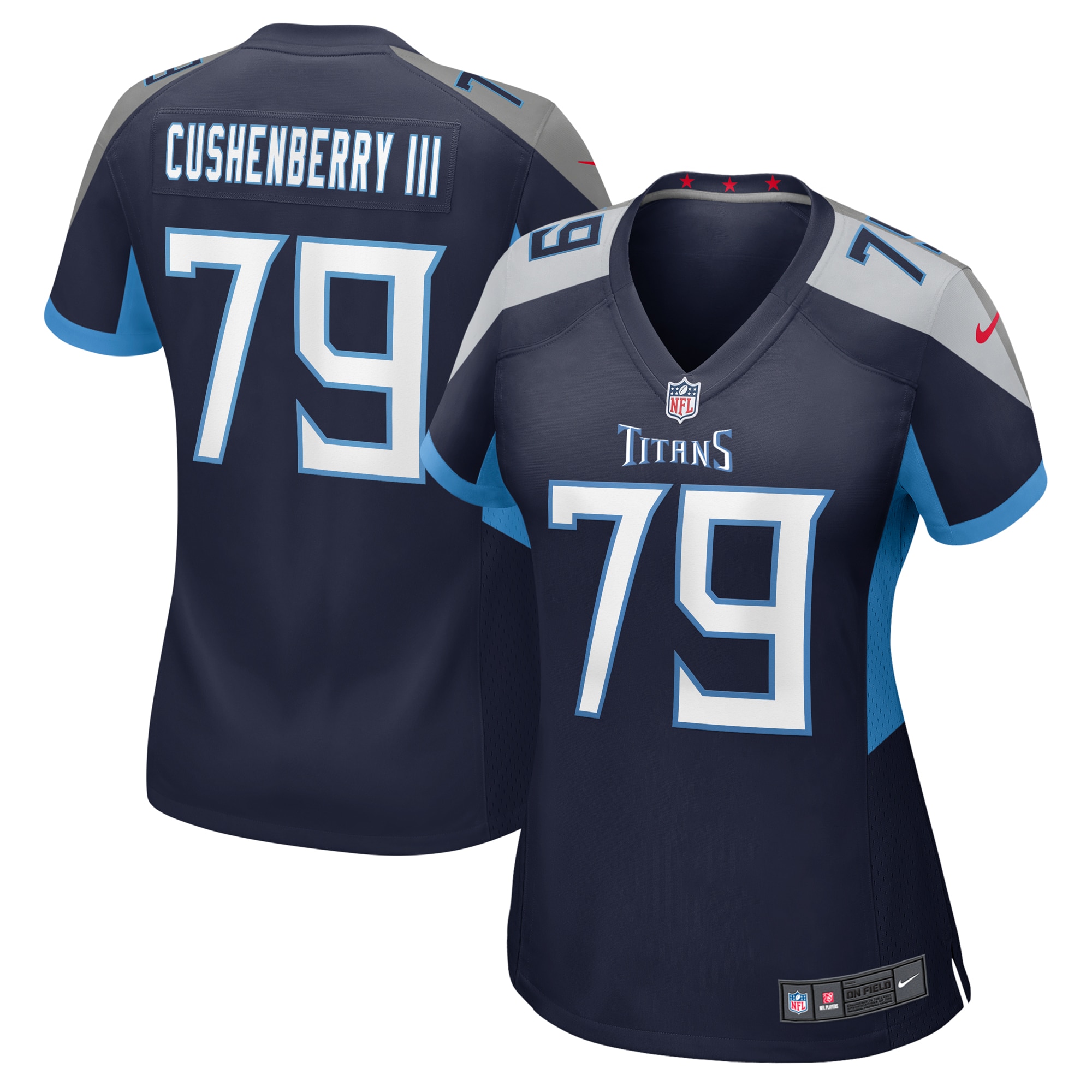 Women's Tennessee Titans Lloyd Cushenberry III Navy Game Jersey JS3921 nicesnker