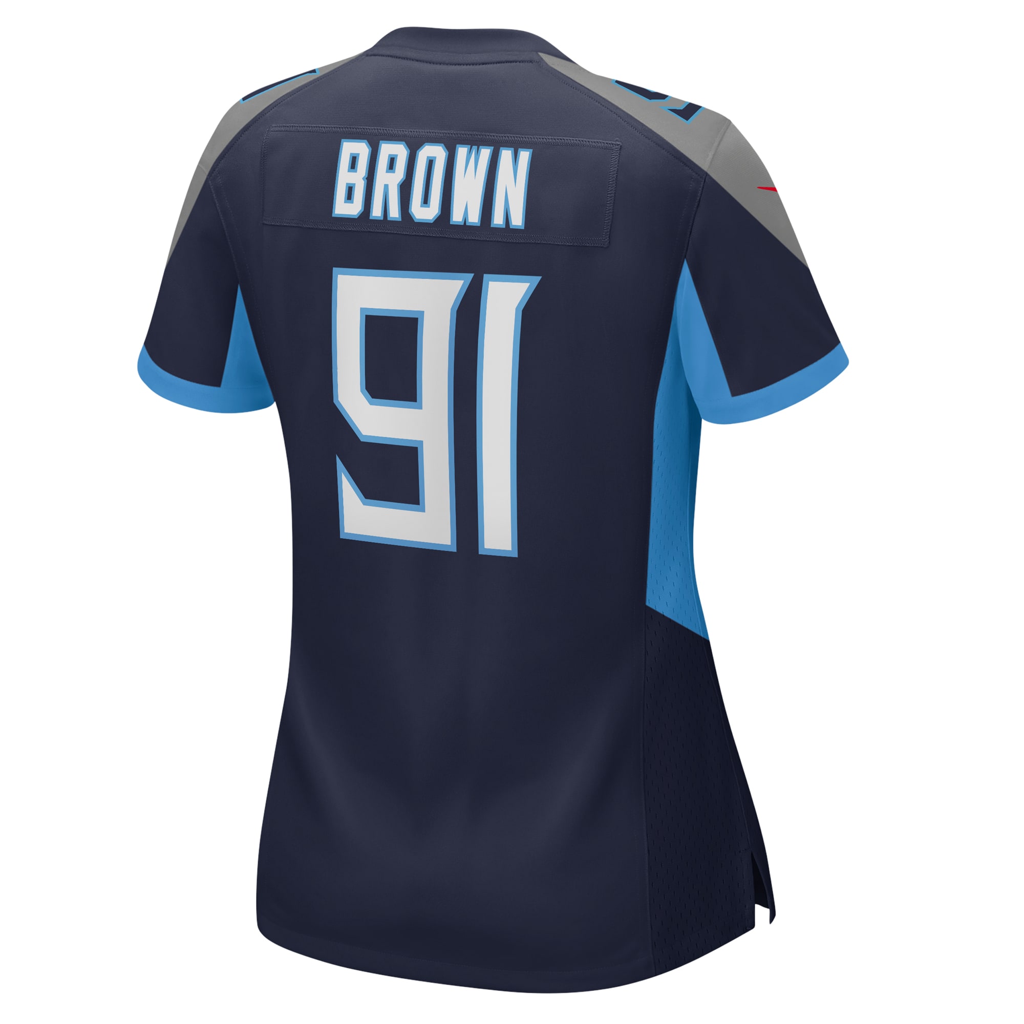Women's Tennessee Titans Shakel Brown Navy Game Jersey JS4904 nicesnker - Image 3