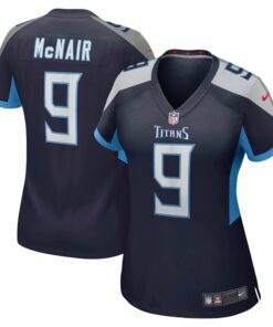Women's Tennessee Titans Steve McNair Navy Game Retired Player Jersey JS3349 nicesnker