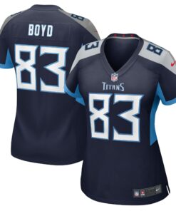 Women's Tennessee Titans Tyler Boyd Navy Game Jersey JS9988 nicesnker